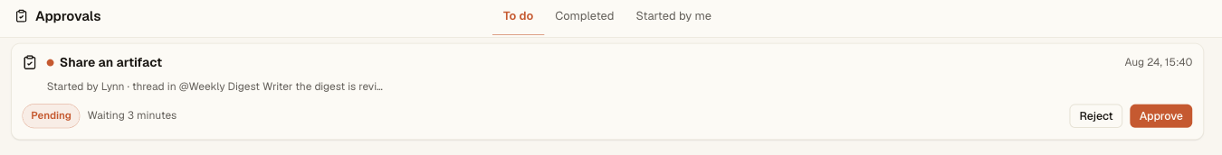 AI agent governance with a pending human approval checkpoint in Syfo